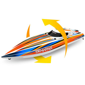 Łódź wyścigowa TRAXXAS Disruptor 4S + Self-Righting (Pomarańczowy)