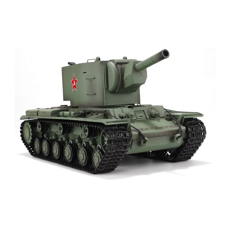 Czołg HENG LONG Russia KV-2 1/16 V7.0 2.4GHz (działko ASG/dźwięk/dym/metalowa przekładnia)