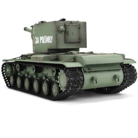 Czołg HENG LONG Russia KV-2 1/16 V7.0 2.4GHz (działko ASG/dźwięk/dym/metalowa przekładnia)