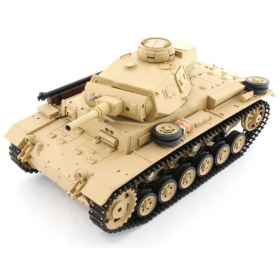 Czołg HENG LONG Tauch Panzer III 1/16 V7.0 2.4GHz (działko ASG/dźwięk/dym)