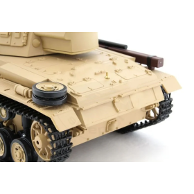 Czołg HENG LONG Tauch Panzer III 1/16 V7.0 2.4GHz (działko ASG/dźwięk/dym)