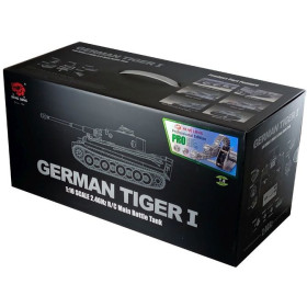 Czołg HENG LONG German Tiger I 2.4GHZ Pro Steel 1/16 V7.0 2.4GHz (działko ASG/IR/dźwięk/dym/metal)