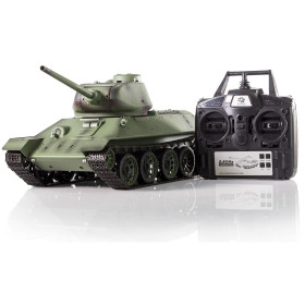 Czołg HENG LONG T34 / 85 RUDY 102 1/16 V7.0 2,4GHz (działko ASG/dźwięk/dym)