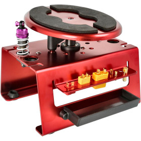 ROBITRONIC Stojak serwisowy na auta 1/10 & 1/8 165x120mm - Car Works Stand (Czerwony)