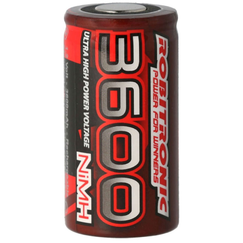 ROBITRONIC Pojedyncze ogniwo NiMH 1.2V 3600mAh Sub-C