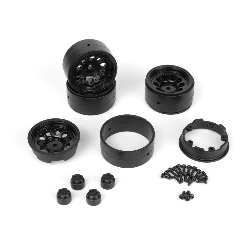 HPI RACING Felgi Beadlock CS-10 1.2in 4szt. (Czarne)