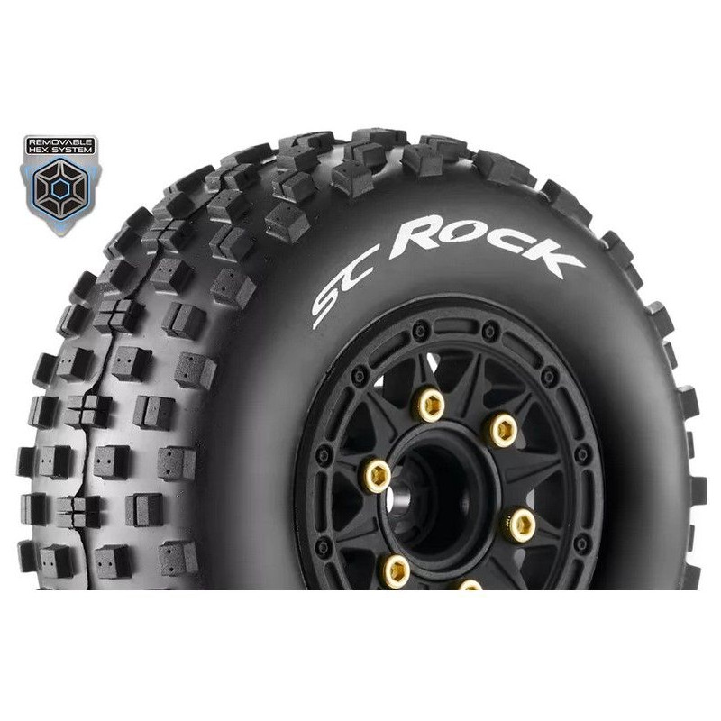 LOUISE Koła 2szt. SC-ROCK 1/10 Soft Hex 12, 14, 17mm Short Course