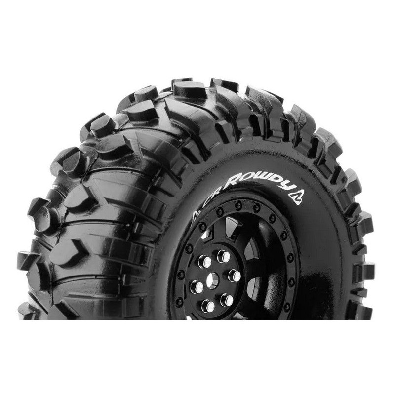 LOUISE Koła 2szt. CR-ROWDY 1/10 Super Soft Hex 12mm Crawler - TRAXXAS TRX-4
