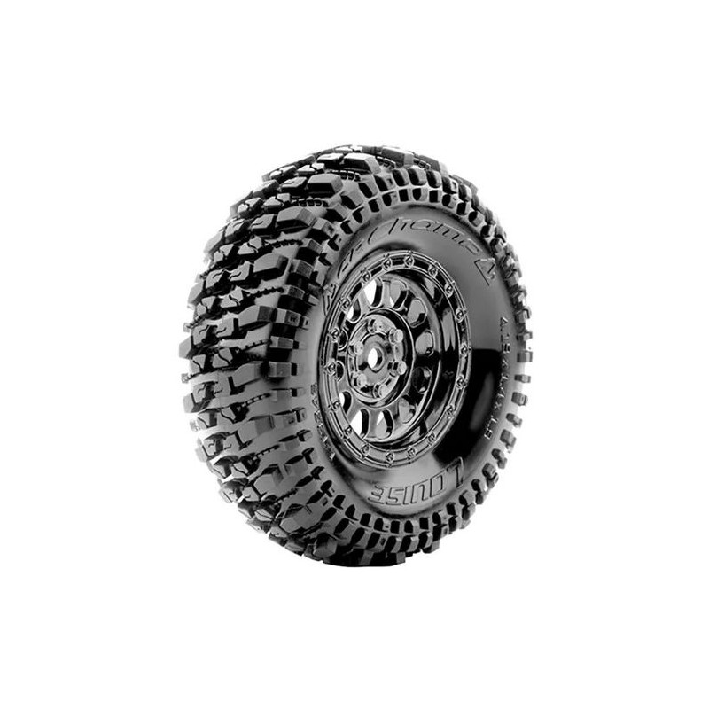 LOUISE Koła 2szt. CR-CHAMP 1/10 Super Soft Hex 12mm Crawler - TRAXXAS TRX-4