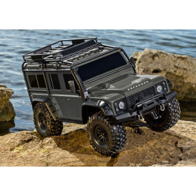 TRAXXAS TRX-4 Land Rover Defender 4WD 1/10 RTR Clipless (Srebrny)
