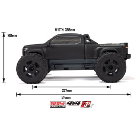 ARRMA Big Rock 223S DSC 4WD 1:10 RTR (Czarny)