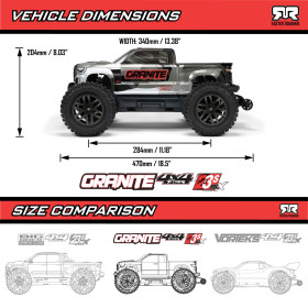 ARRMA Granite 223S DSC 4WD 1:10 RTR (Gunmetal)
