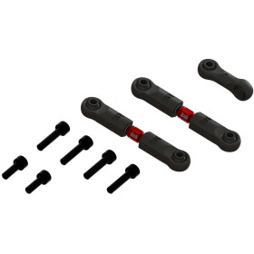 Arrma drążki kierownicze B regulowane, aluminium (2): Grom