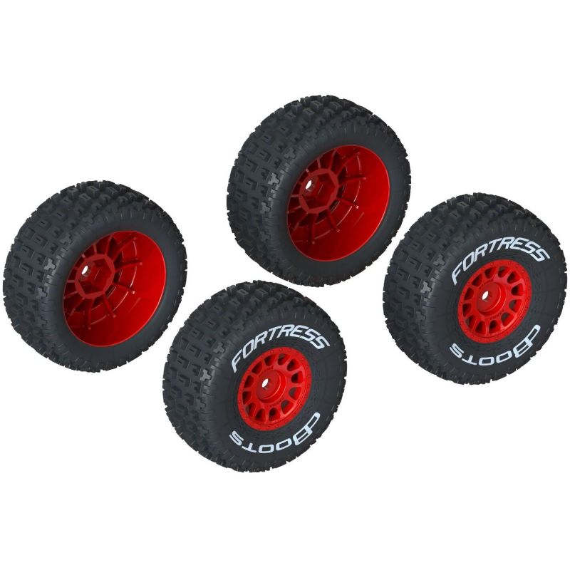 ARRMA Koła dBoots FORTRESS (4szt.) (Czerwony)