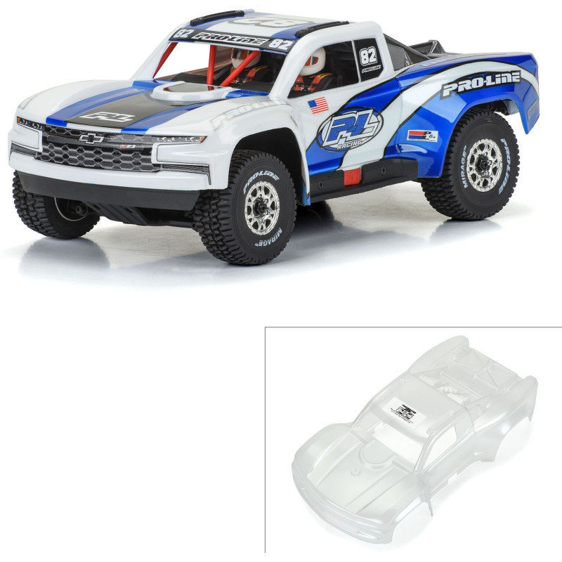 PRO-LINE Karoseria 1:16 Chevy Silverado Trophy Truck do Mojave Grom (Transparentna)