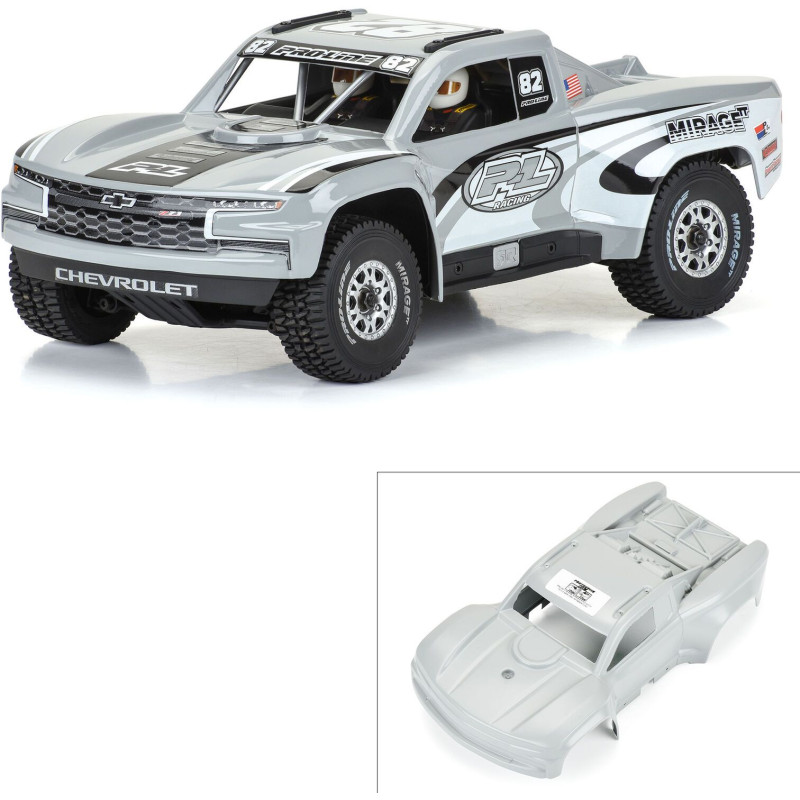 Pro-Line karoseria 1:16 2019 Chevy Trophy Truck do Mojave Grom (Szara)