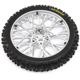 LOSI Koło z oponą Dunlop MX53 przednie PM-MX (Chrom)