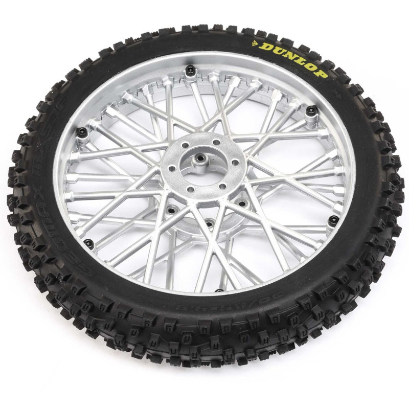 LOSI Koło z oponą Dunlop MX53 przednie PM-MX (Chrom)