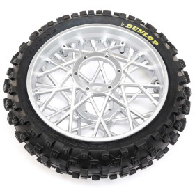 LOSI Koło z oponą Dunlop MX53 tylne PM-MX (Chrom)
