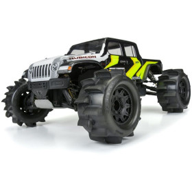 Pro-Line koło 1:10, opona 2.8" Sand Paw HP Belted, felga czarna Raid 12/14mm (2)