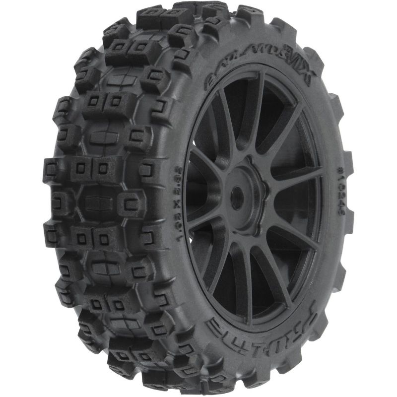 Pro-Line koło 1.9" Badlands MX Buggy, felga czarna Mach-10: Typhon GROM