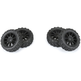 Pro-Line koło 1.9" Badlands MX Buggy, felga czarna Mach-10: Typhon GROM
