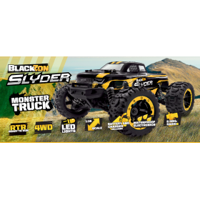 MAVERICK BlackZon Slyder MT 1/16 4WD RTR + Oświetlenie LED (Żółty)