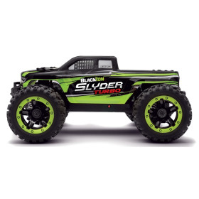 MAVERICK BlackZon Slyder MT Turbo 1/16 4WD Brushless RTR + Oświetlenie LED (Zielony)