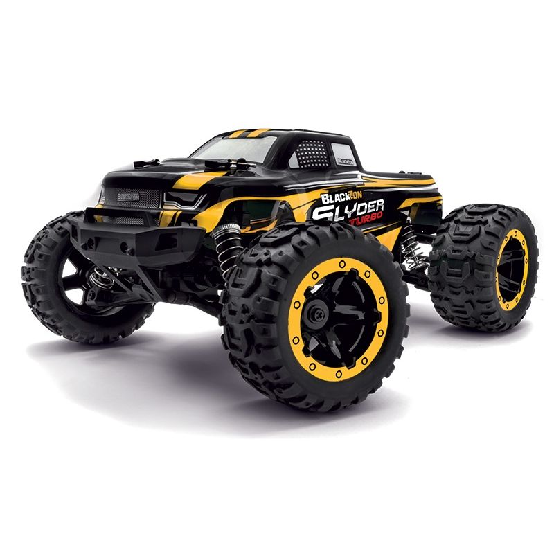 MAVERICK BlackZon Slyder MT Turbo 1/16 4WD Brushless RTR + Oświetlenie LED (Żółty)