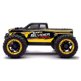 MAVERICK BlackZon Slyder MT Turbo 1/16 4WD Brushless RTR + Oświetlenie LED (Żółty)