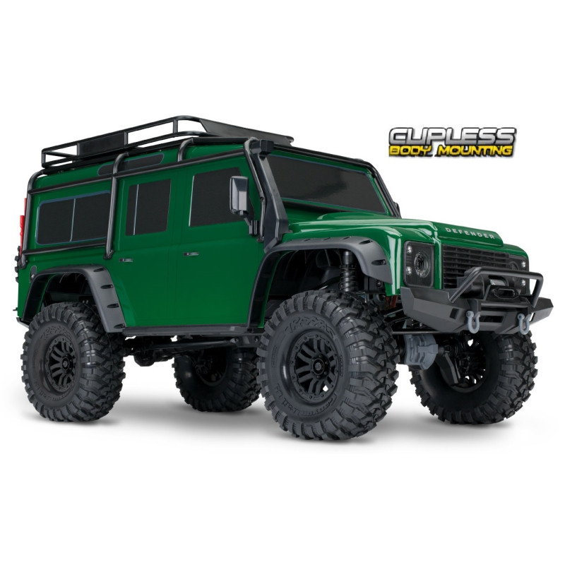 TRAXXAS TRX-4 Land Rover Defender 4WD 1/10 RTR Clipless (Zielony)