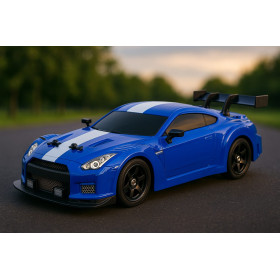 HB TOYS Drift II 4WD 1/16 Niebieski Nissan GTR (Dym + Oświetlenie)