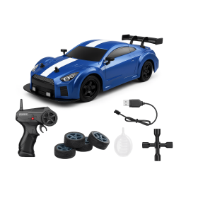 HB TOYS Drift II 4WD 1/16 Niebieski Nissan GTR (Dym + Oświetlenie)