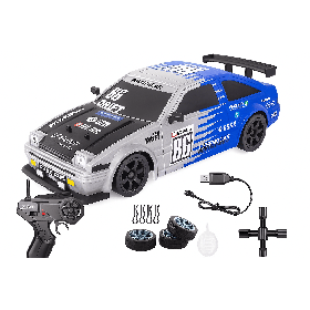 HB TOYS Drift II 4WD 1/16 Srebrna Toyota (Wytwornica Dymu + Oświetlenie)