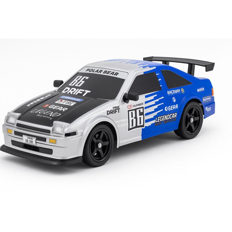 HB TOYS Drift II 4WD 1/16 Srebrna Toyota (Wytwornica Dymu + Oświetlenie)
