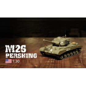 Zestaw Czołgów HENG LONG M4A3 Sherman i M26 Pershing 1/30 2.4GHz (walka IR/dźwięk)