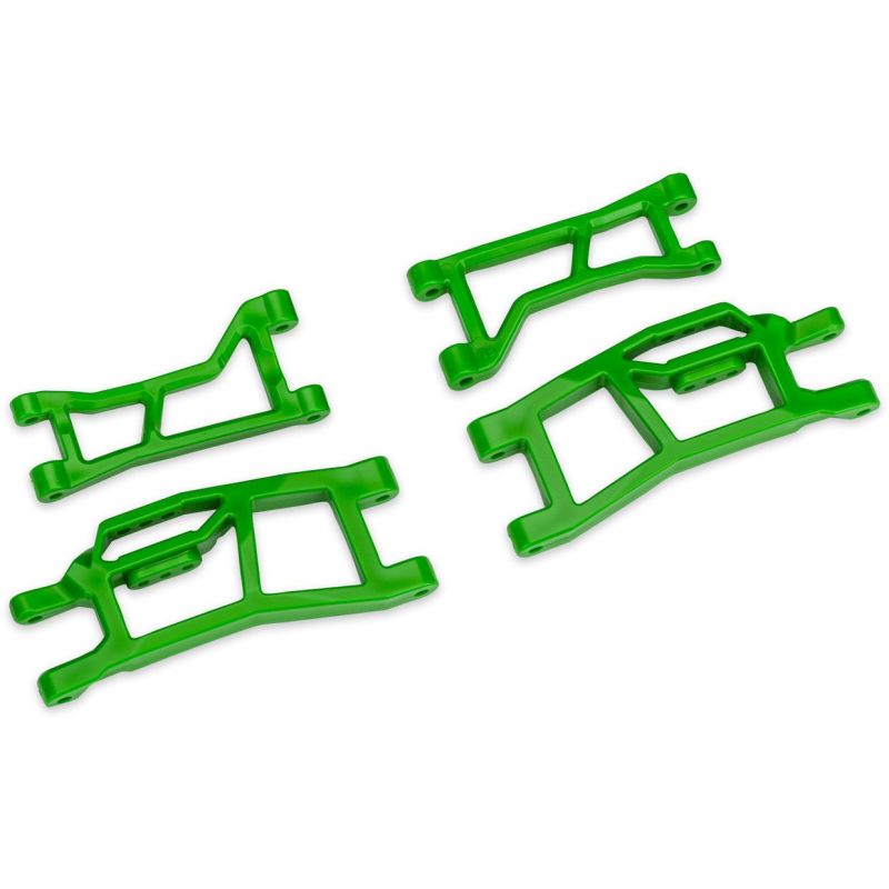 TRAXXAS Wahacze przednie poszerzone (Górne oraz Dolne) Mini Maxx (Zielone)