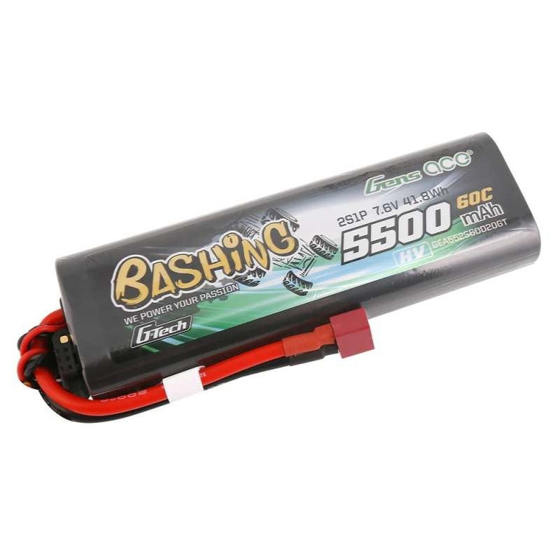 GENS ACE Akumulator LiPo Hardcase 5500mAh 7,6V 60C 2S1P DEAN G-Tech (Magazyn 2)