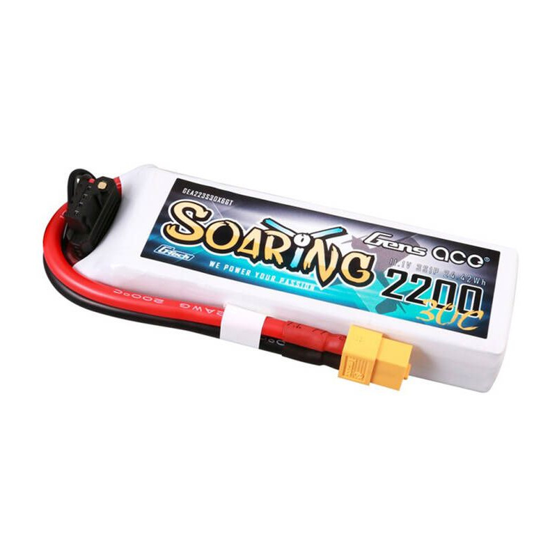 GENS ACE Akumulator LiPo Soaring 2200mAh 11.1V 30C 3S1P XT60 G-Tech (Magazyn 2)