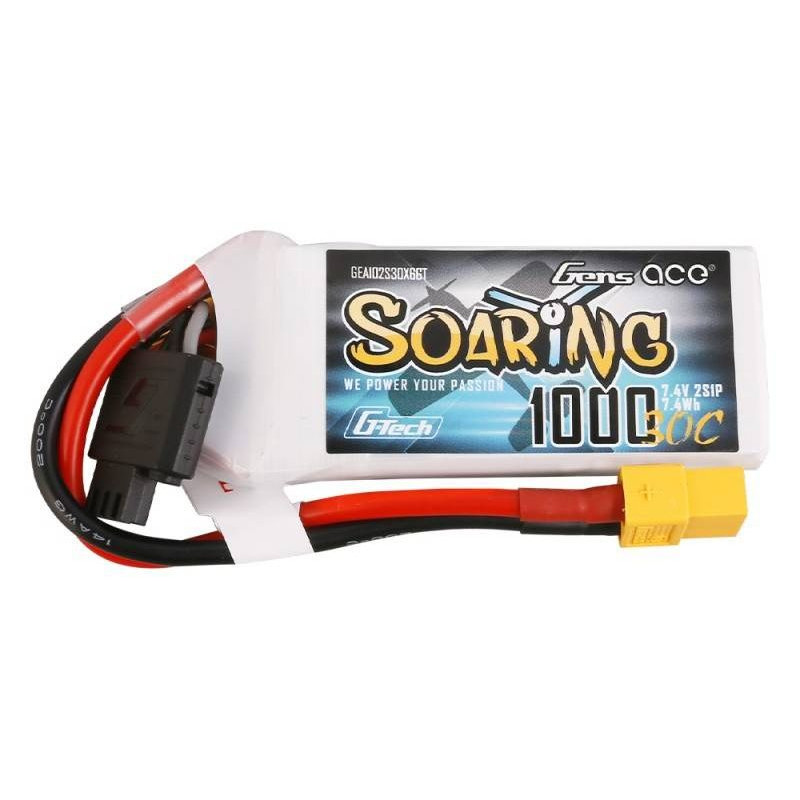GENS ACE Akumulator LiPo Soaring 1000mAh 7.4V 30C 2S1P XT60 G-Tech (Magazyn 2)
