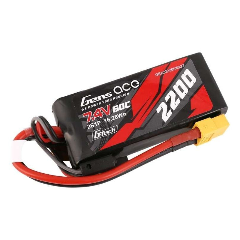 GENS ACE Akumulator LiPo 2200mAh 7.4V 60C 2S1P XT60 G-Tech (Magazyn 2)