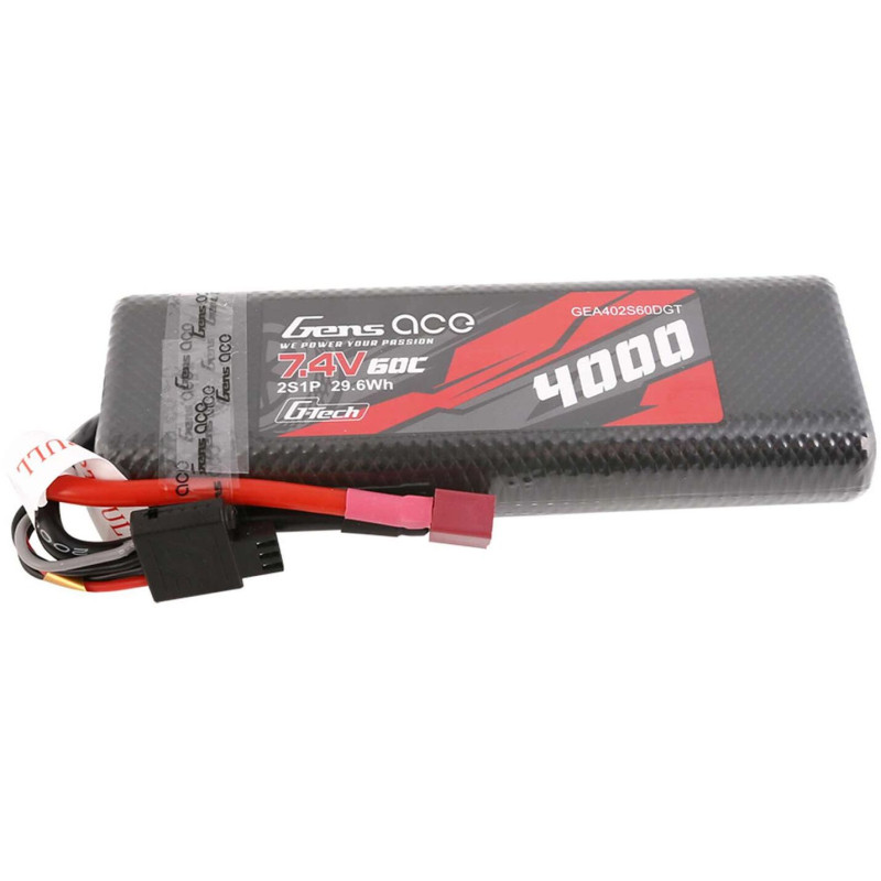 GENS ACE Akumulator LiPo Hardcase 4000mAh 7,4V 60C 2S1P DEAN G-Tech (Magazyn 2)