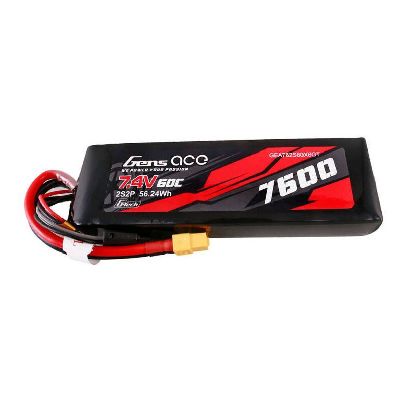 GENS ACE Akumulator LiPo 7600mAh 7,4V 60C 2S2P XT60 G-Tech (Magazyn 2)