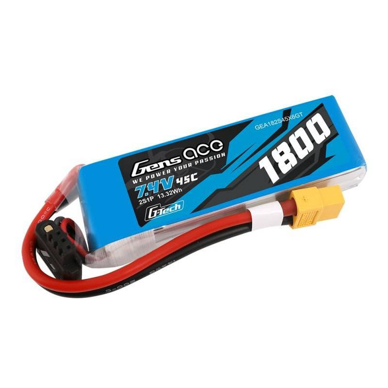 GENS ACE Akumulator LiPo 1800mAh 7.4V 45C 2S1P XT60 G-Tech (Magazyn 2)