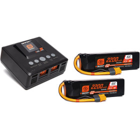 Spektrum Smart Powerstage G2 Air 4S 2200mAh IC3 2x, ładowarka S250