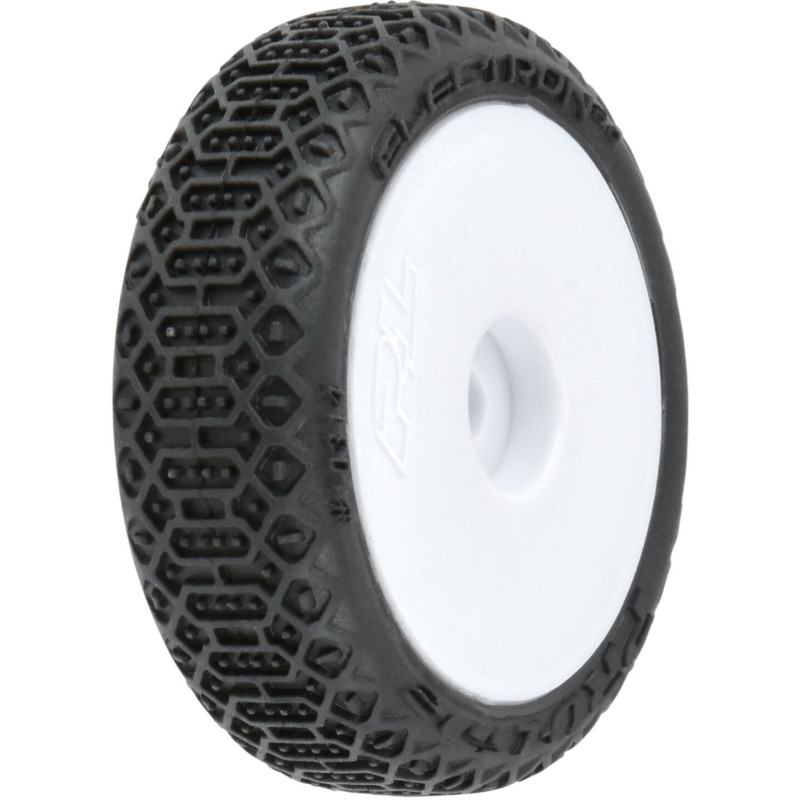 PRO-LINE Koła Electron 2.0 1:24, Białe felgi, Hex 7mm (4): Micro-B