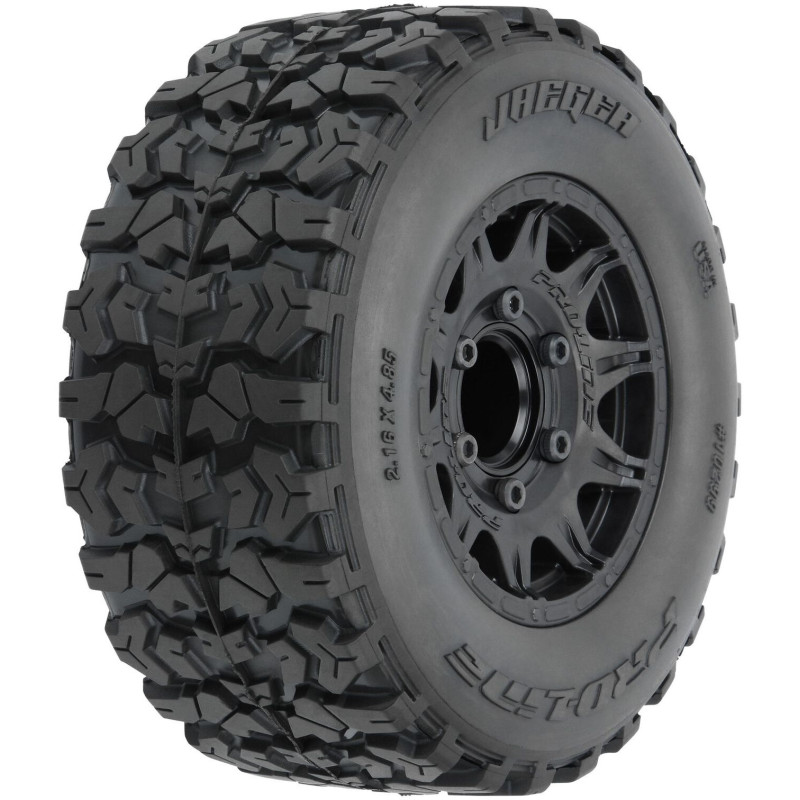 PRO-LINE Koła 1:10, Opony 2.8" Jaeger HP, felga czarna H12/14mm(2)