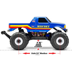 TRAXXAS Bigfoot No.8 4x4 BL-2S 1/10 Clipless + elementy EHD