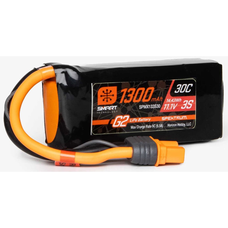 SPEKTRUM Smart G2 LiPol 11.1V 1300mAh 30C IC3