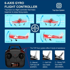 Samolot TOP RC HOBBY Mini SF260 (Żółty)